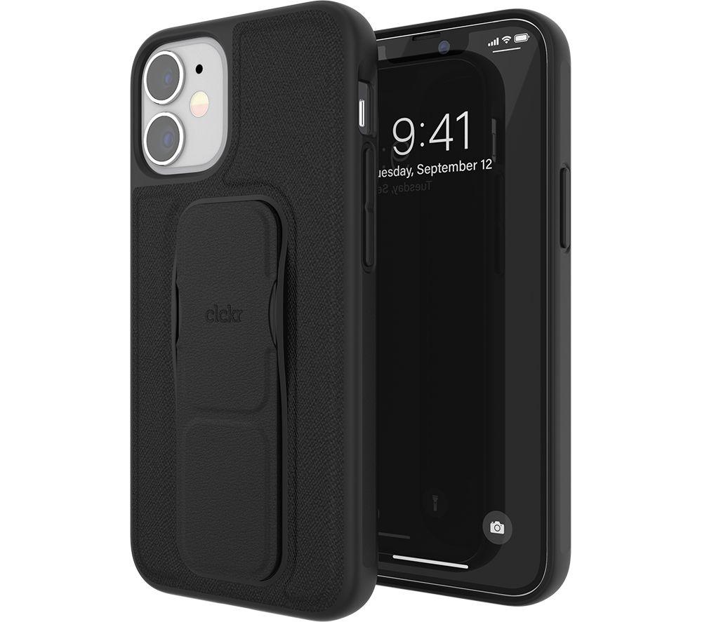 Image of CLCKR iPhone 12 mini Saffiano Case - Black, Black