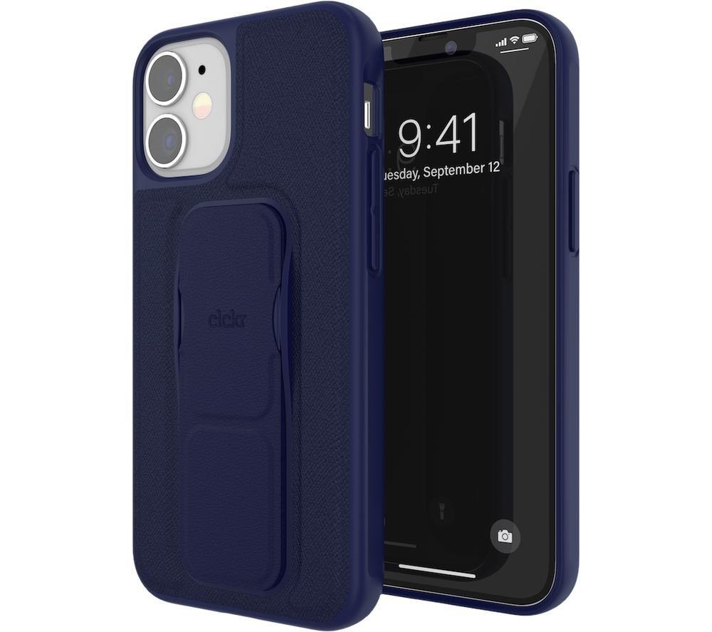 Image of CLCKR iPhone 12 mini Saffiano Case - Blue, Black