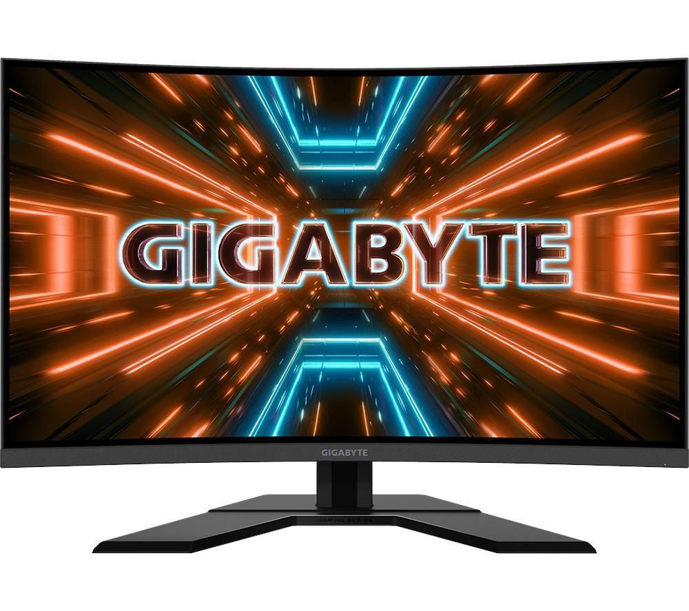GIGABYTE G32QC A Quad HD 31.5 Curved VA Gaming Monitor - Black, Black