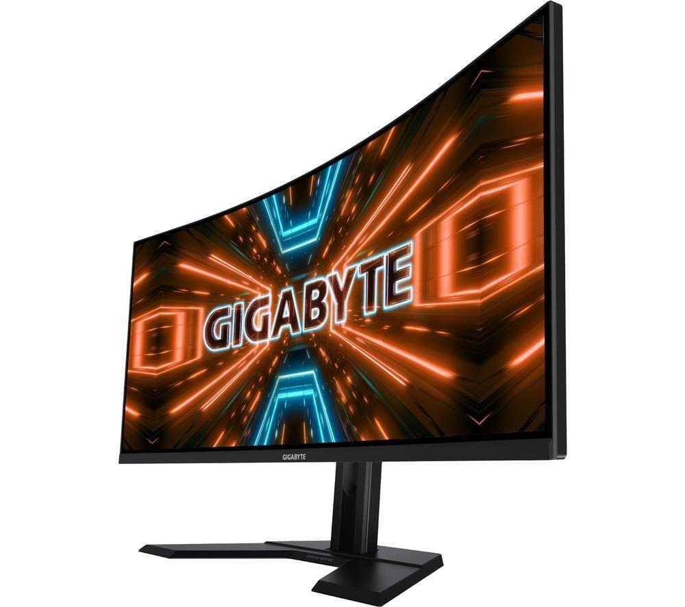 GIGABYTE G34WQC Wide Quad HD 34 Curved VA Gaming Monitor - Black, Black