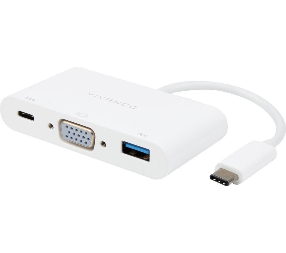 Image of VIVANCO 45386 3-port USB Type-C Connection Hub