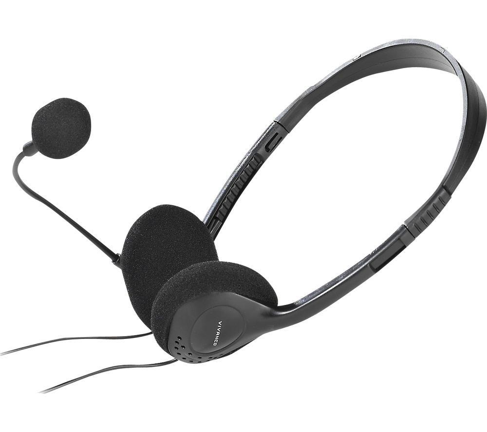 Image of VIVANCO 36651 Headset - Black, Black