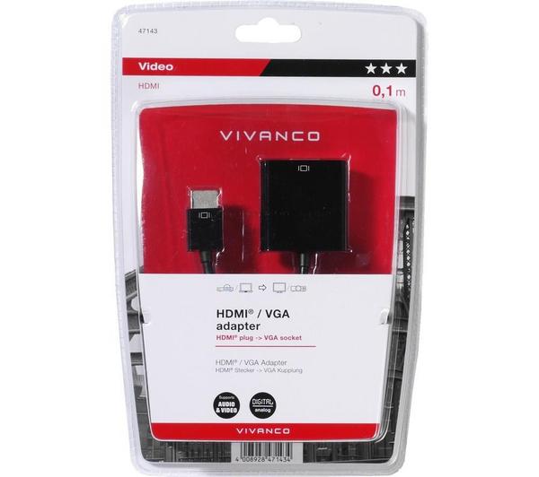 Romancy HDMI to VGA Adapter Male to Female HDMI to VGA with Audio Adapter 