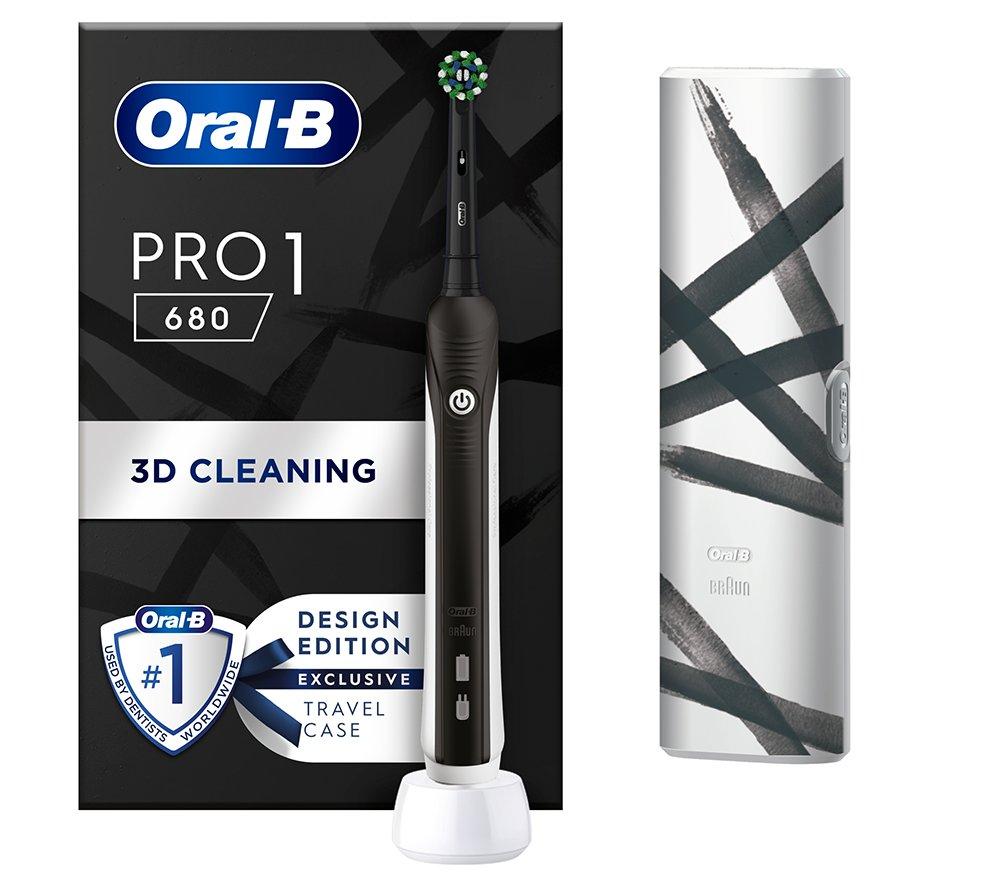ORAL B CrossAction PRO 1 680 Electric Toothbrush - Black