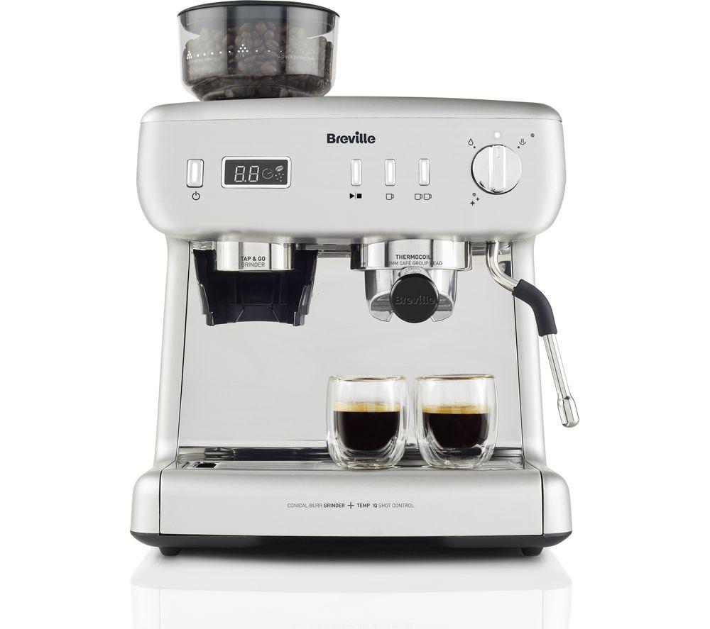 BREVILLE VCF153 Barista Max Bean to Cup Coffee Machine - Silver, Silver/Grey