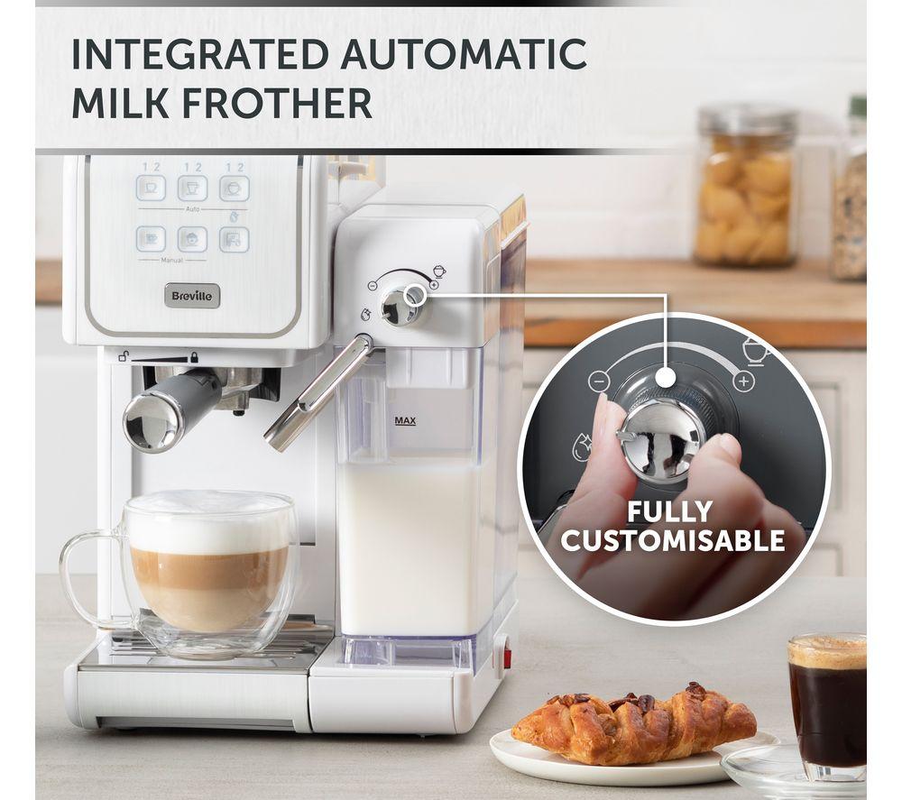 BREVILLE One-Touch CoffeeHouse II VCF147 Coffee Machine - White image number 5 of 8
