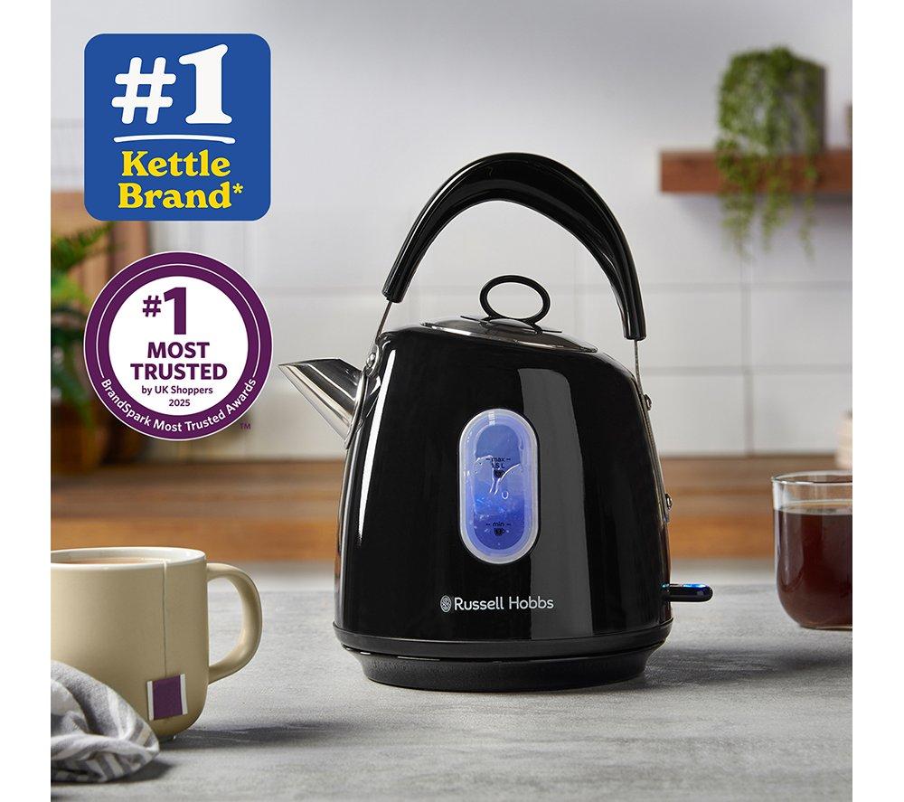 RUSSELL HOBBS Stylevia 28131 Traditional Kettle - Black image number 2 of 12