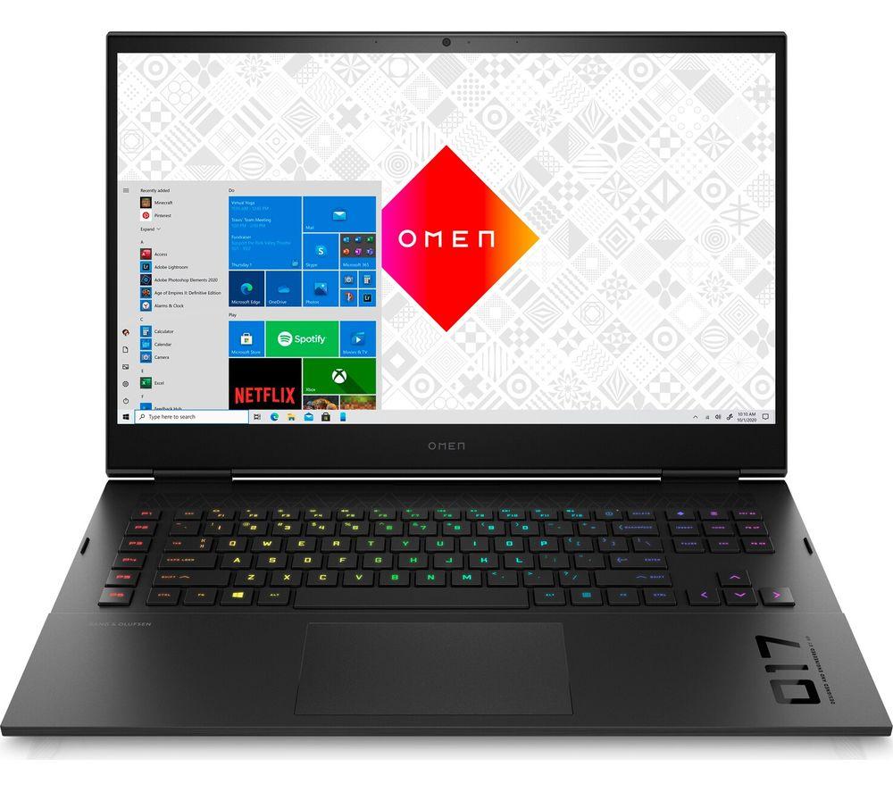 Image of HP OMEN 17-ck0505na 17.3" Gaming Laptop - Intel®Core i7, RTX 3080, 1 TB SSD, Black