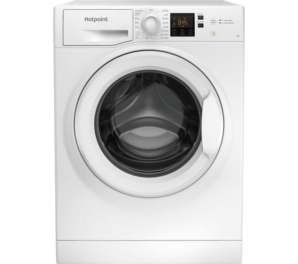 Image of HOTPOINT NSWR 743U WK UK N 7 kg 1400 Spin Washing Machine - White