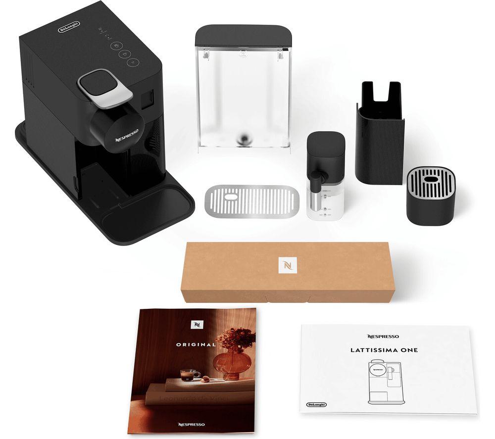 NESPRESSO by De'Longhi Lattissima One Pod EN510.BK Coffee Machine - Black image number 7 of 9