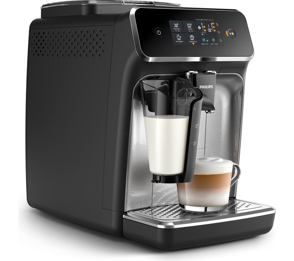 PHILIPS LatteGo EP2236/40 Bean To Cup Coffee Machine - Black, Black