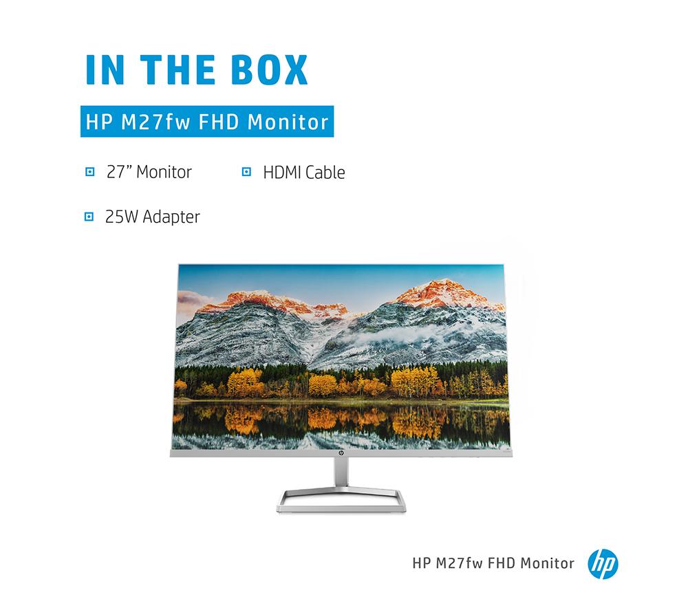 Buy HP M27fw Full HD 27" IPS LCD Monitor White Currys