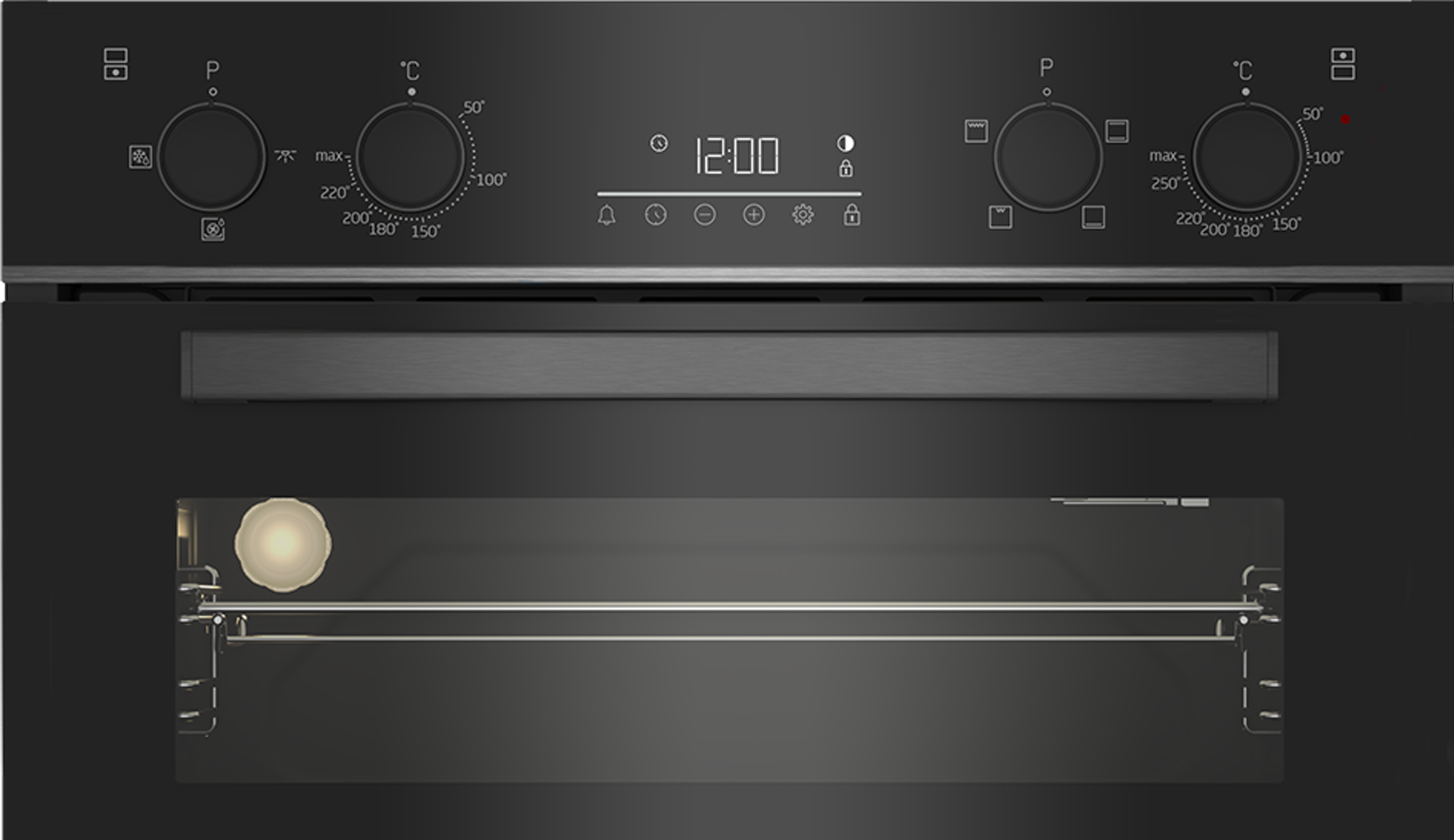 BEKO Pro RecycledNet BBXDF29300Z Electric Double Oven - Black Steel image number 3 of 13