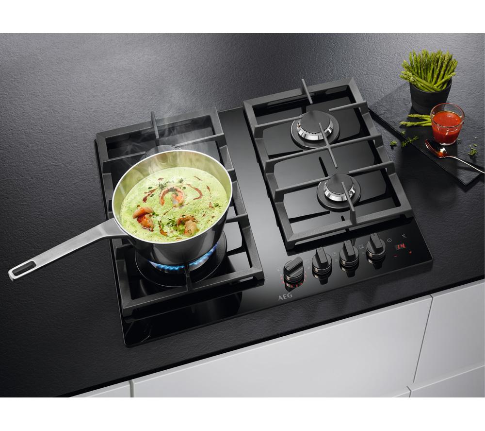 AEG HKB64450NB 59 cm Gas Hob - Black image number 8 of 10