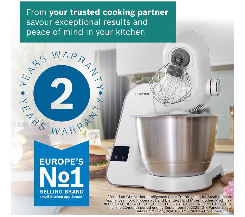BOSCH Creationline 8 in 1 Stand Mixer MUM5XW40G  - Champagne image number 11 of 14