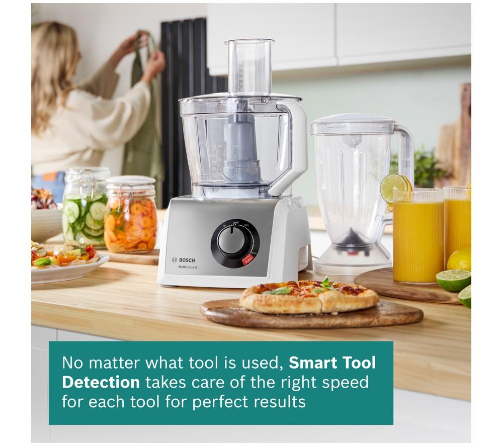 BOSCH MultiTalent8 MC812S734G Food Processor - Silver & White image number 9 of 12