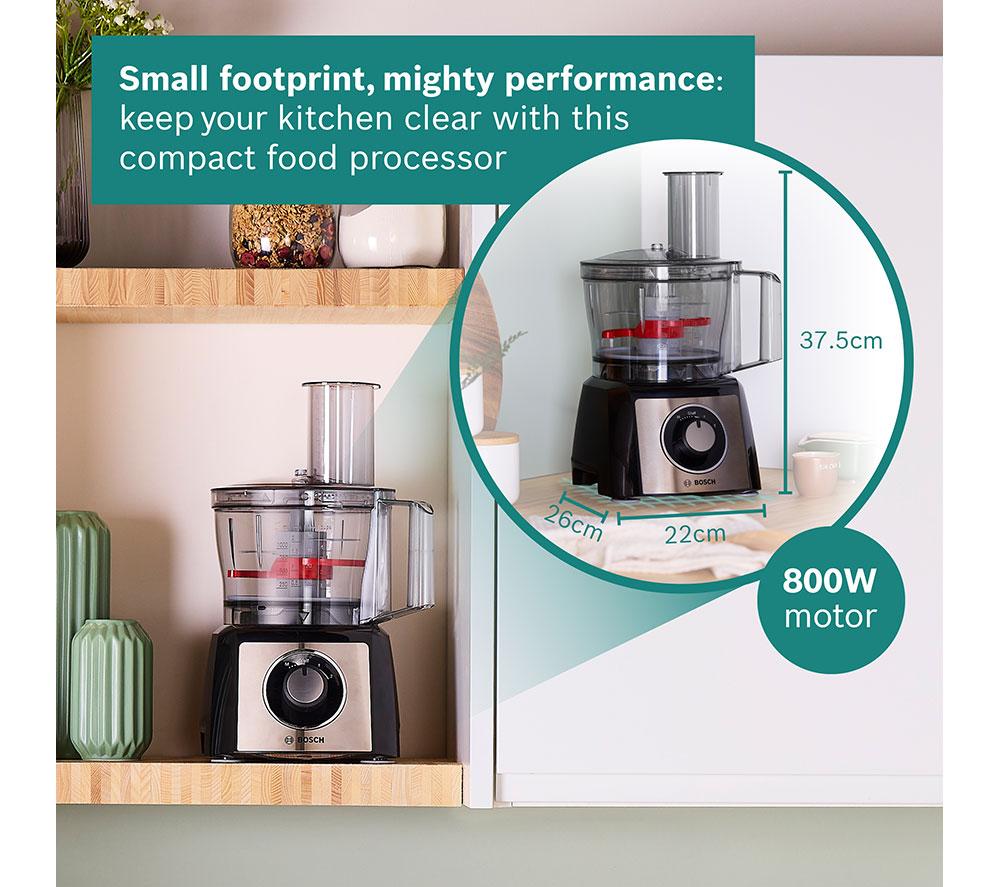 BOSCH MultiTalent3 MCM3501MGB Food Processor - Silver & Black image number 4 of 17