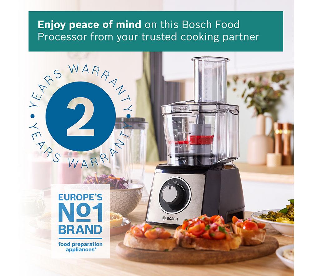 BOSCH MultiTalent3 MCM3501MGB Food Processor - Silver & Black image number 9 of 17
