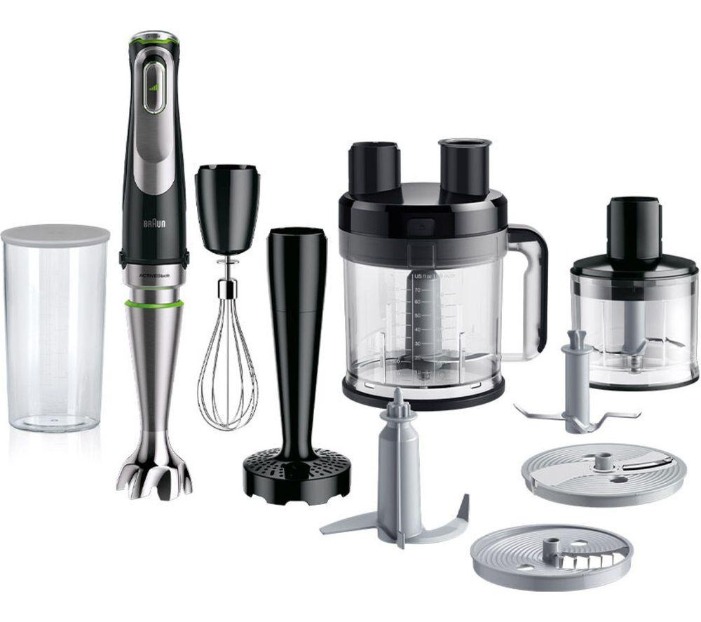 Braun MultiQuick 9 Hand Blender - High Performance Cutting & Blending with  Less Effort - Compatible with Braun Straight-Cut Attachments - Includes 6