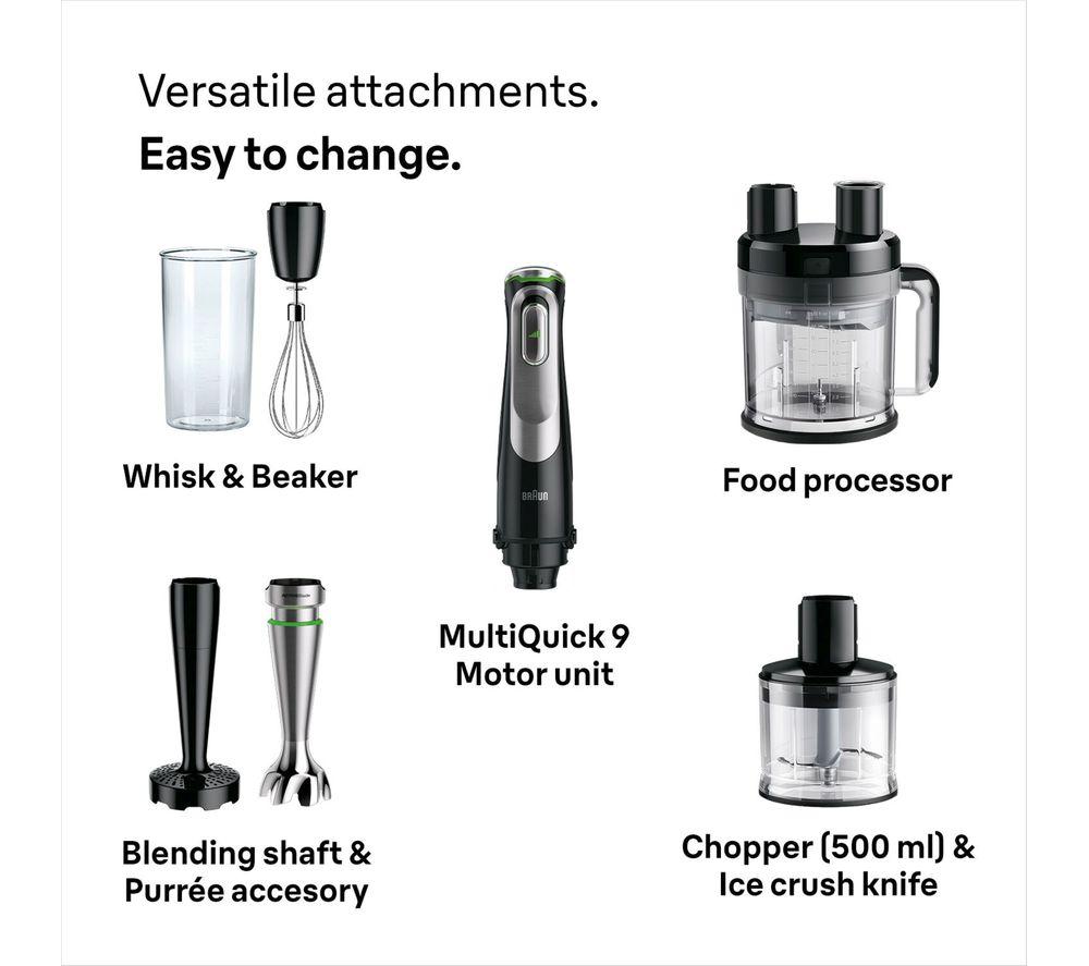 BRAUN MultiQuick 9 MQ9187XLI Hand Blender - Black image number 7 of 8