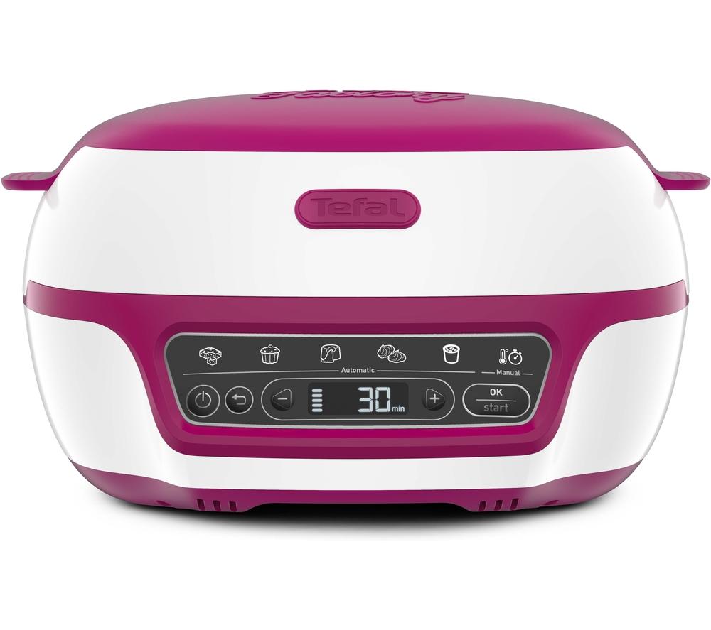 TEFAL Cake Factory D+Â®lices KD810140 Mini Oven - Pink & White