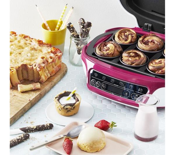TEFAL Cake Factory Délices KD810140 Mini Oven - Pink & White image number 4