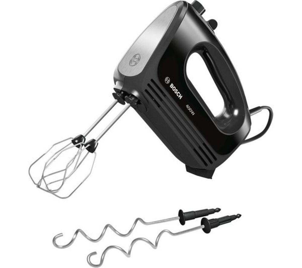 BOSCH CleverMixx MFQ2420BGB Hand Mixer - Black, Silver/Grey,Black