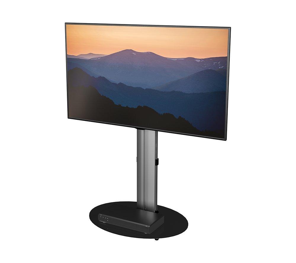 AVF Eno FSL590ENSB 600 mm TV Stand with Bracket for up to 55" TVs - Silver & Black image number 2 of 9