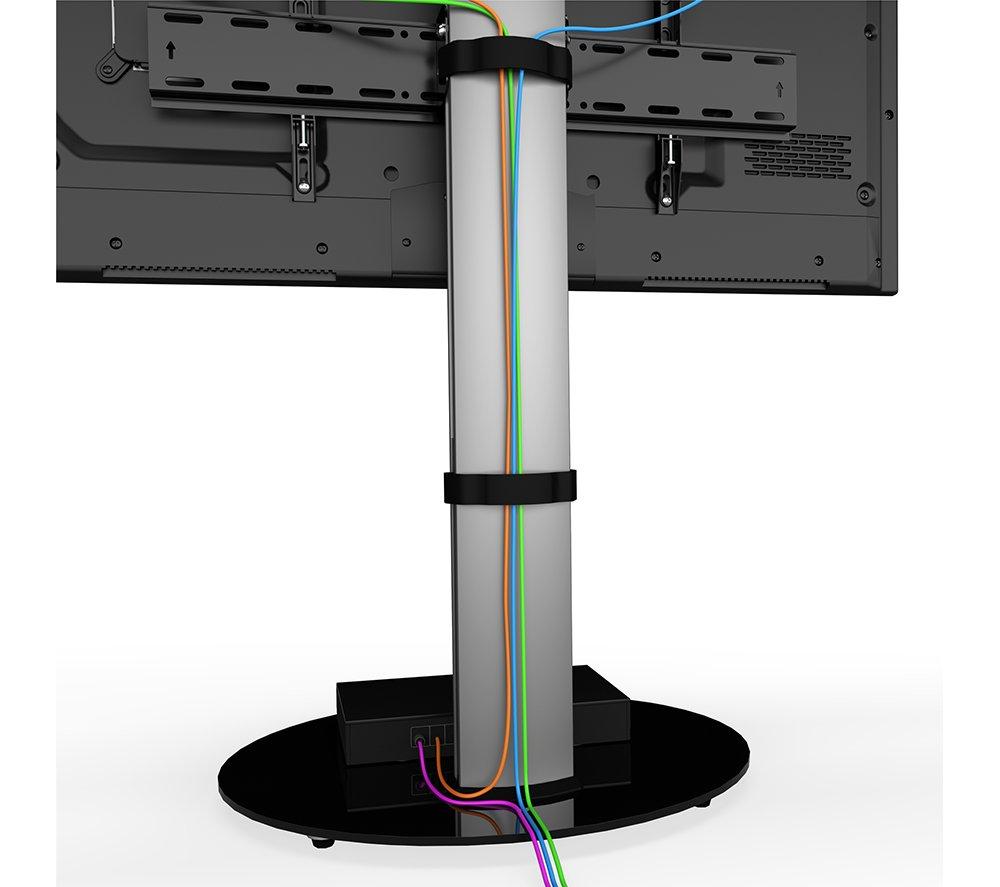 AVF Eno FSL590ENSB 600 mm TV Stand with Bracket for up to 55" TVs - Silver & Black image number 5 of 9