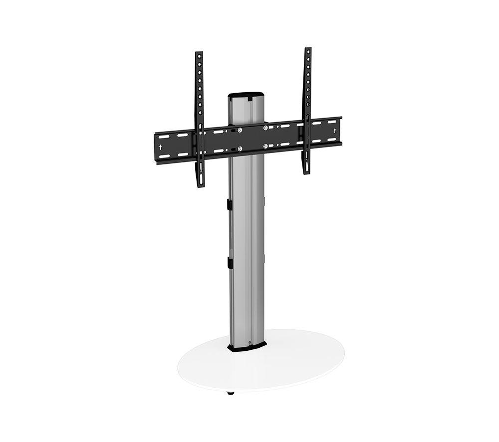 AVF Eno FSL590ENSW 600 mm TV Stand with Bracket - Silver & White, Silver/Grey,White