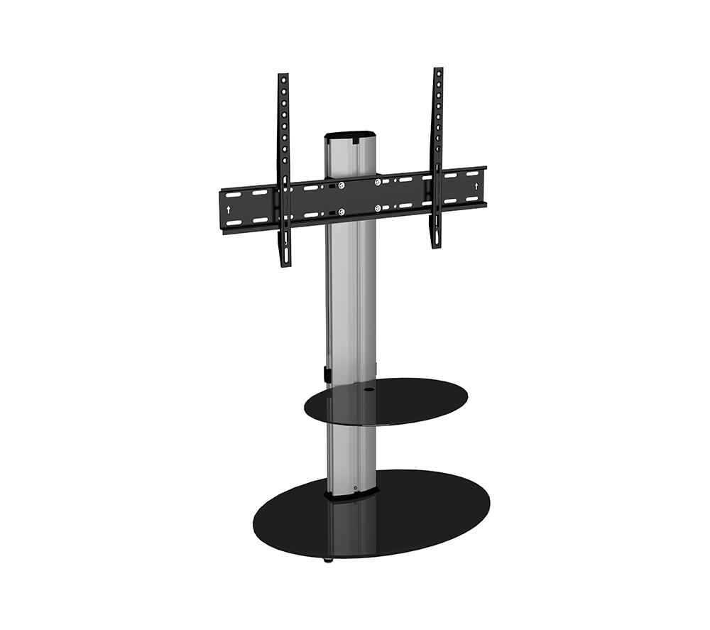 AVF Eno FSL600ENSB 600 mm TV Stand with Bracket - Silver & Black, Silver/Grey,Black