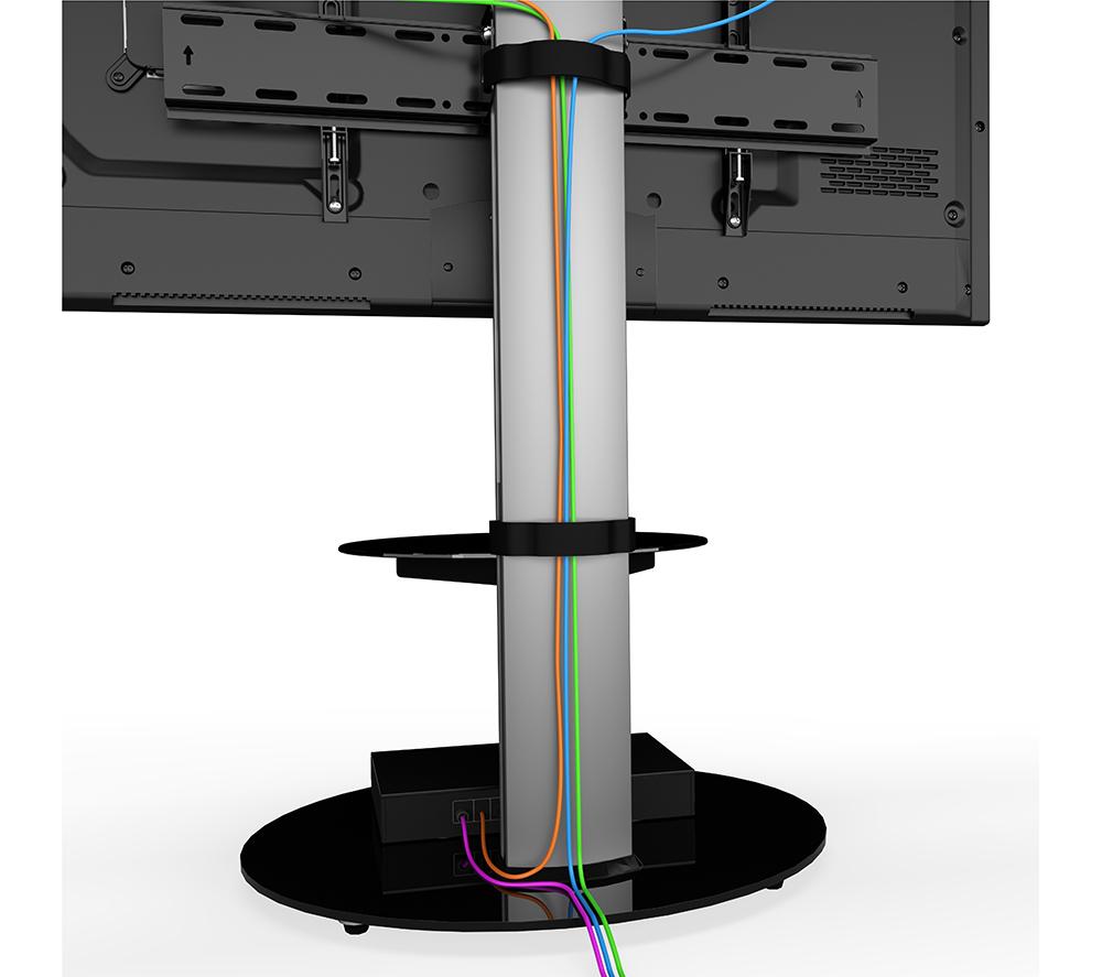 AVF Eno 600 mm TV Stand with Bracket for up to 55" TVs - Silver & Black image number 5 of 9