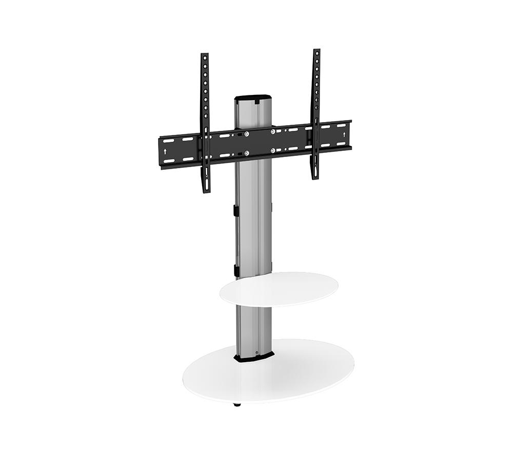 AVF Eno FSL600ENSW 600 mm TV Stand with Bracket - Silver & White, Silver/Grey,White