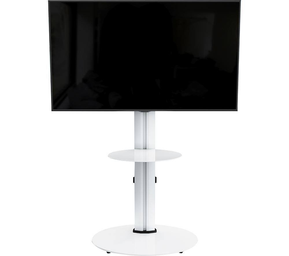 AVF Eno 600 mm TV Stand with Bracket for up to 55" TVs - Silver & White image number 9 of 9