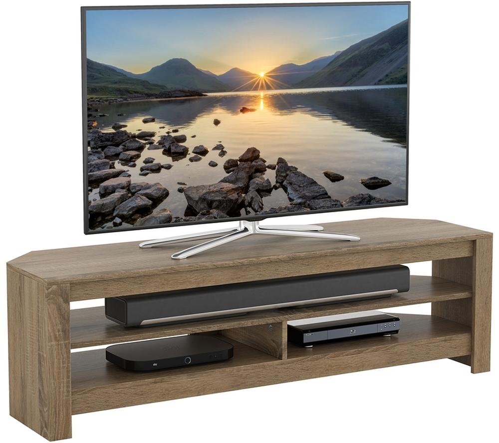 AVF Calibre CA140GO 1400 mm TV Stand for up to 65" TVs &ndash; Rustic Sawn Oak image number 2 of 6