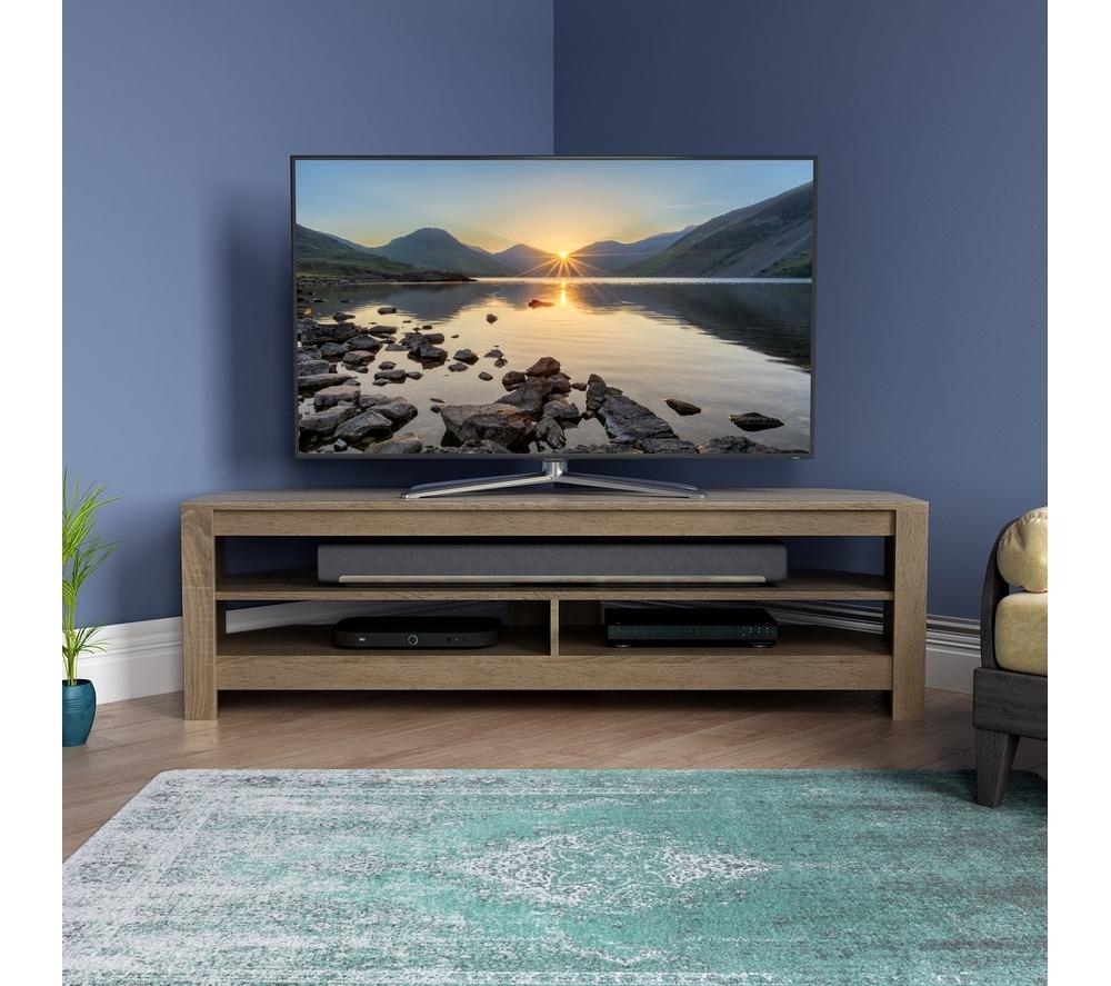 AVF Calibre CA140GO 1400 mm TV Stand for up to 65" TVs &ndash; Rustic Sawn Oak image number 4 of 6