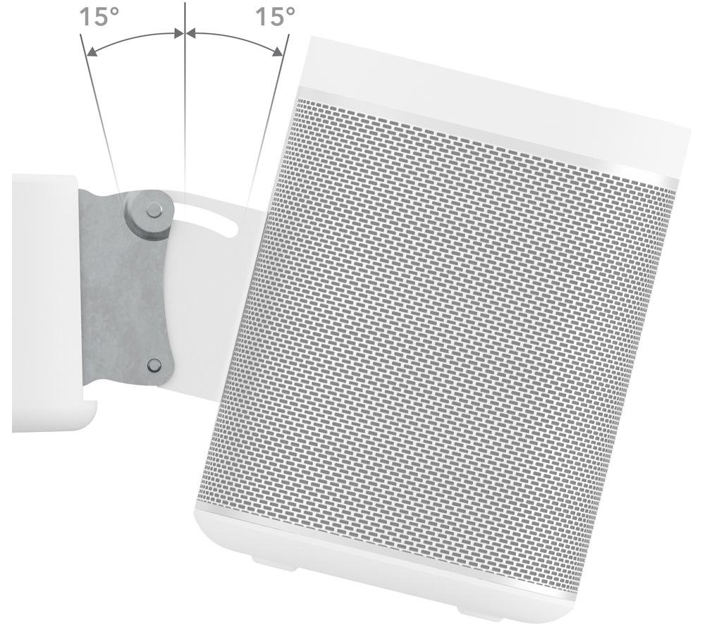 AVF AK55W Wall Mount Tilt & Swivel Speaker Bracket Pair - White image number 3 of 7