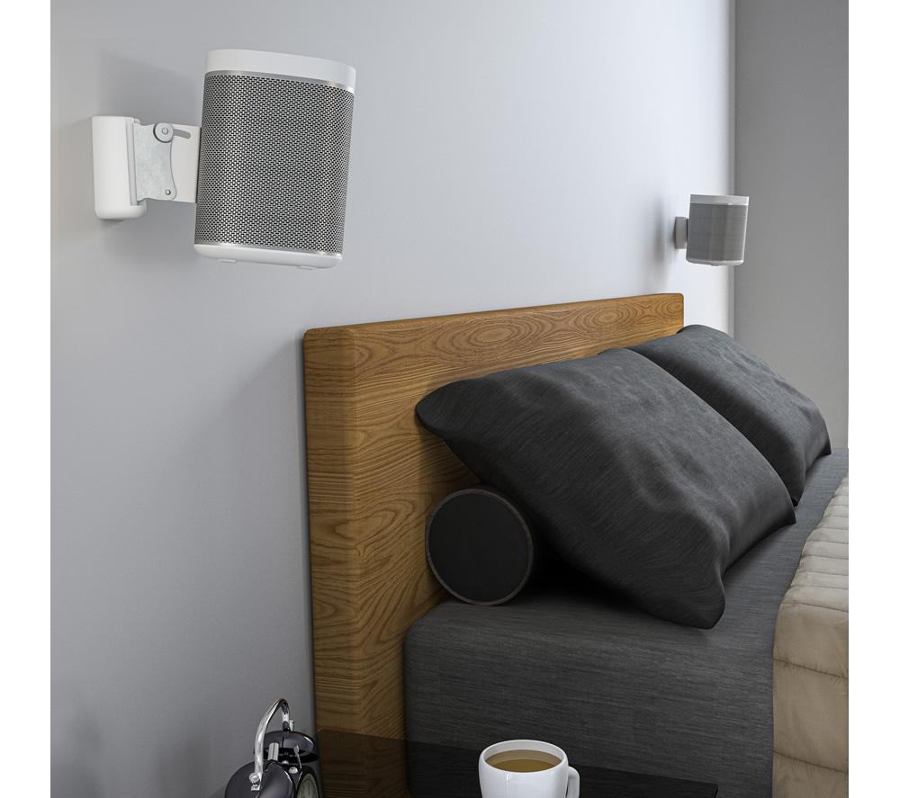 AVF AK55W Wall Mount Tilt & Swivel Speaker Bracket Pair - White image number 6 of 7
