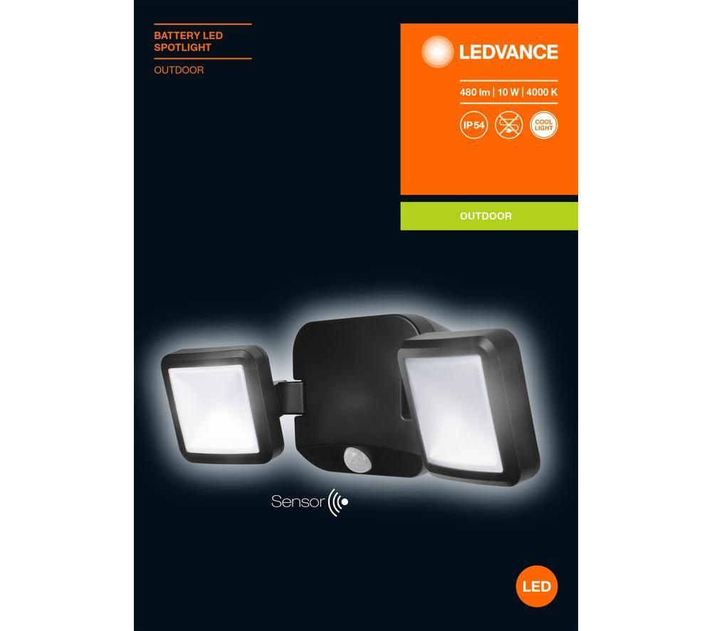 LEDVANCE Twin Spot Outdoor LED Floodlight - Black image number 4 of 4