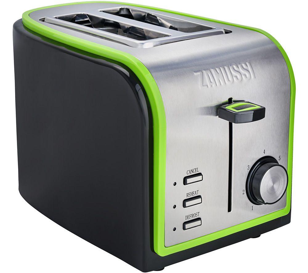ZANUSSI ZST-6579-GN 2-Slice Toaster - Grey & Green