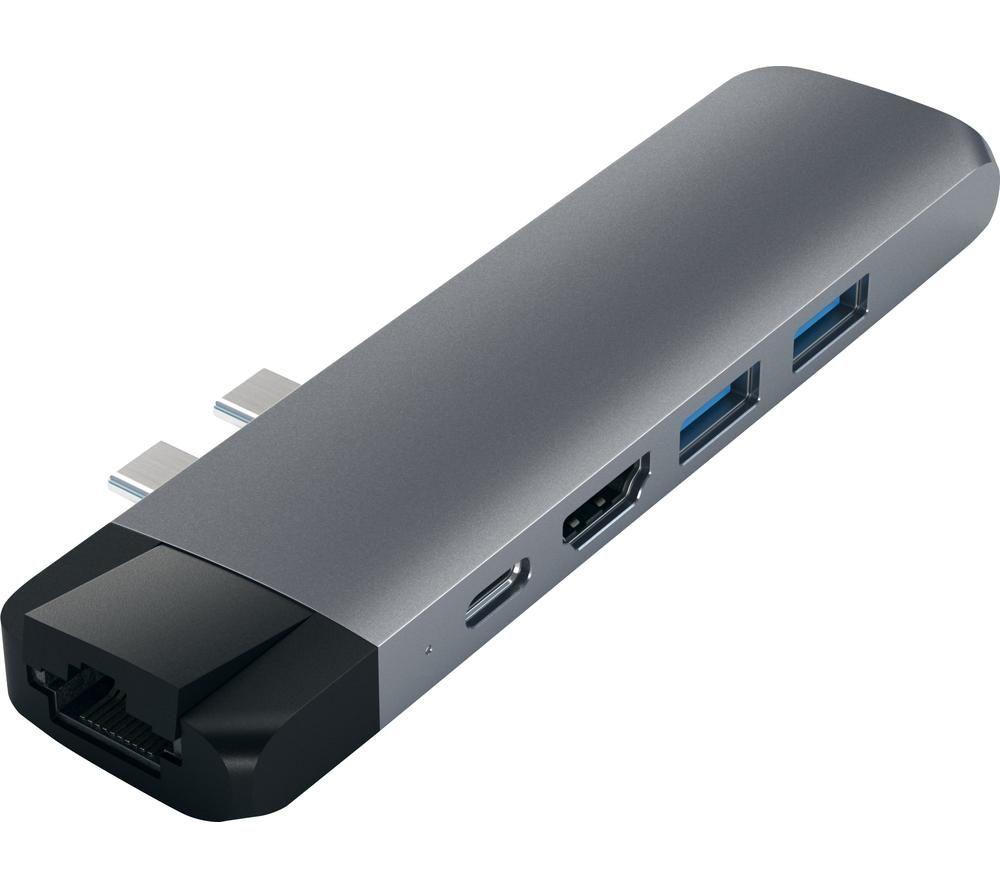 Image of SATECHI ST-TCPHEM 6-port USB Type-C Connection Hub - Space Grey