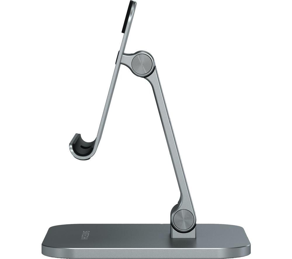 SATECHI Aluminium Desktop iPad & Tablet Stand - Silver & Black image number 6 of 9