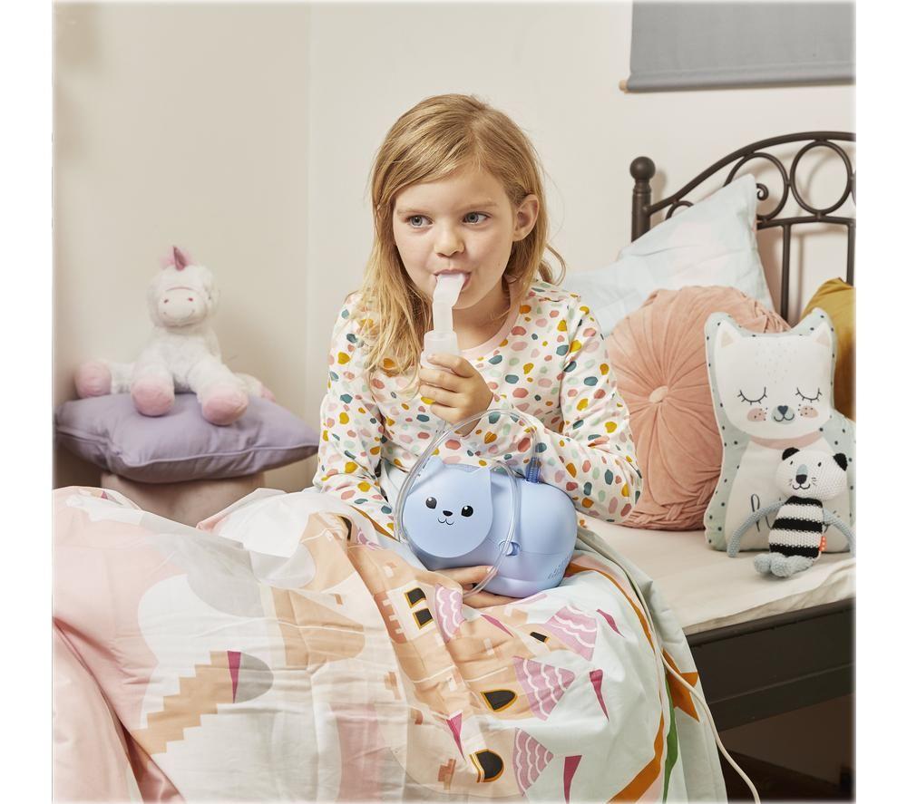 OMRON Nami Cat Children's Compressor Nebuliser - Blue image number 2 of 3