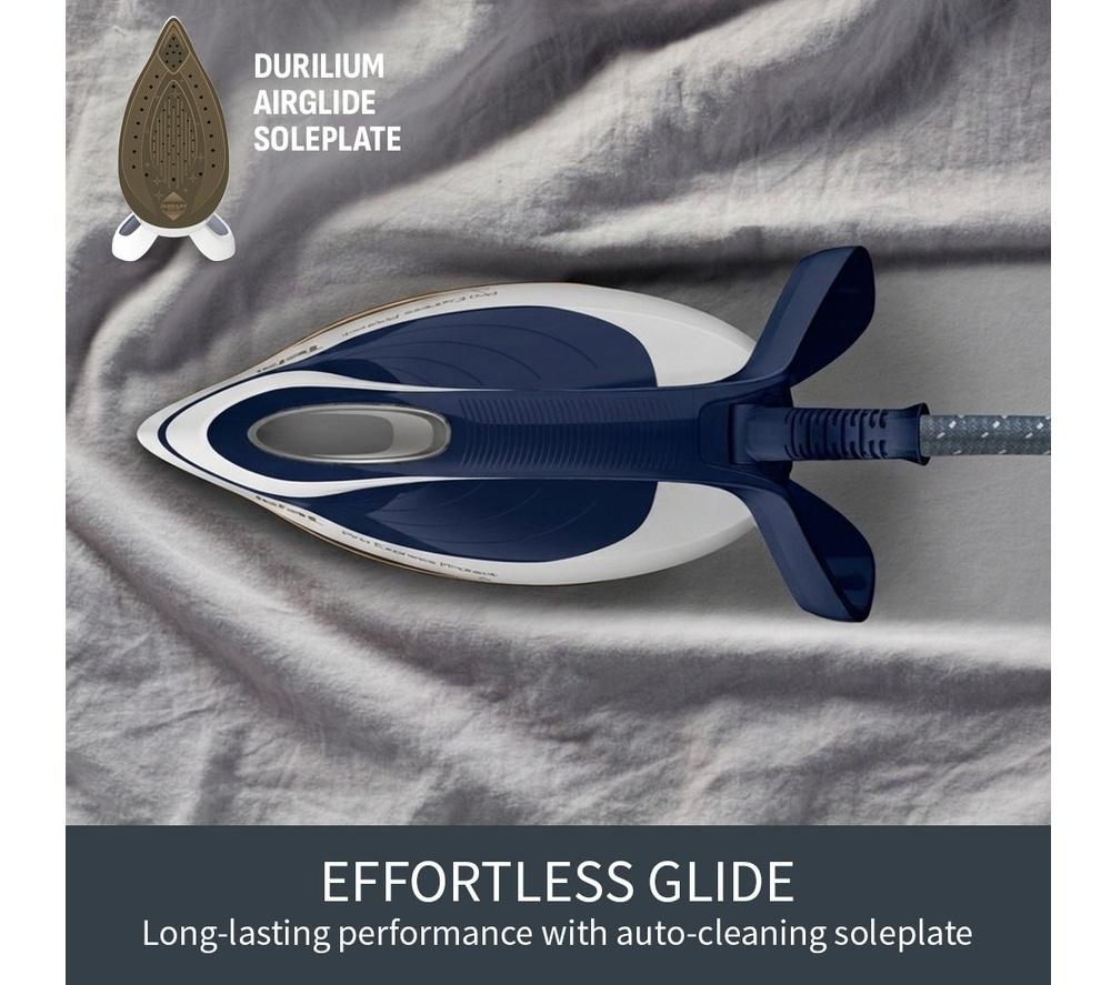 TEFAL Pro Express Protect GV9221G0 Steam Generator Iron - White & Blue image number 8 of 11