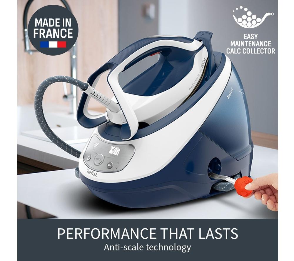 TEFAL Pro Express Protect GV9221G0 Steam Generator Iron - White & Blue image number 9 of 11