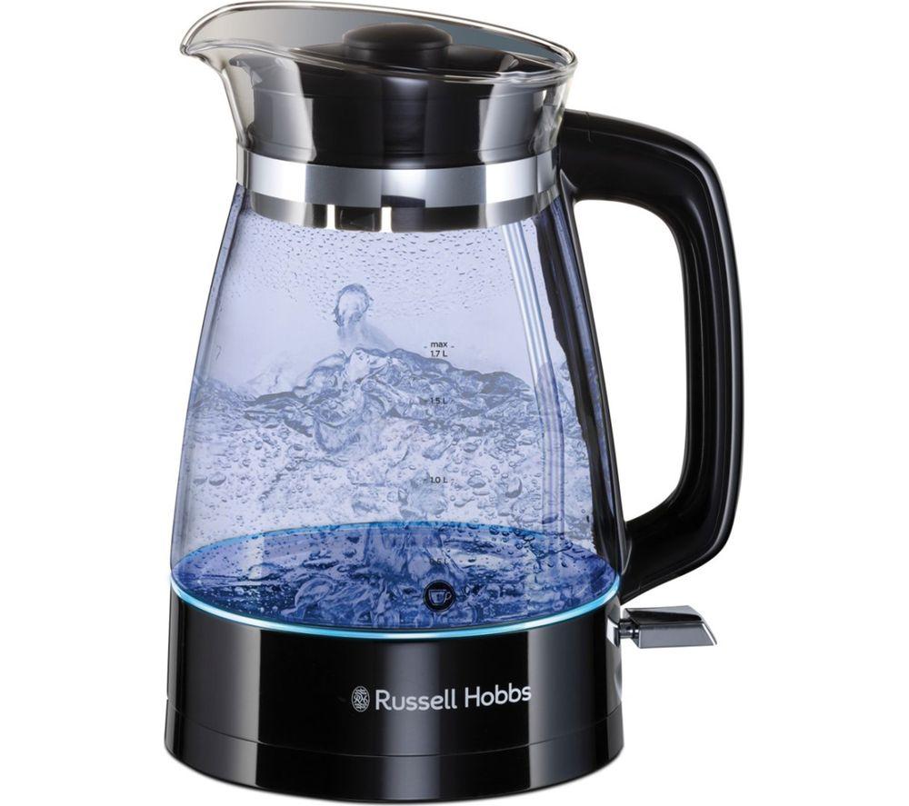 Buy RUSSELL HOBBS Classic 26080 Jug Kettle Black Glass Currys