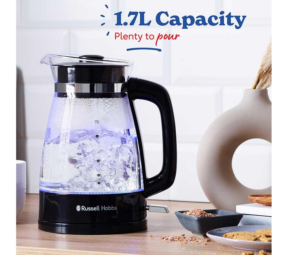 RUSSELL HOBBS Classic 26080 Jug Kettle - Black & Glass image number 4 of 5