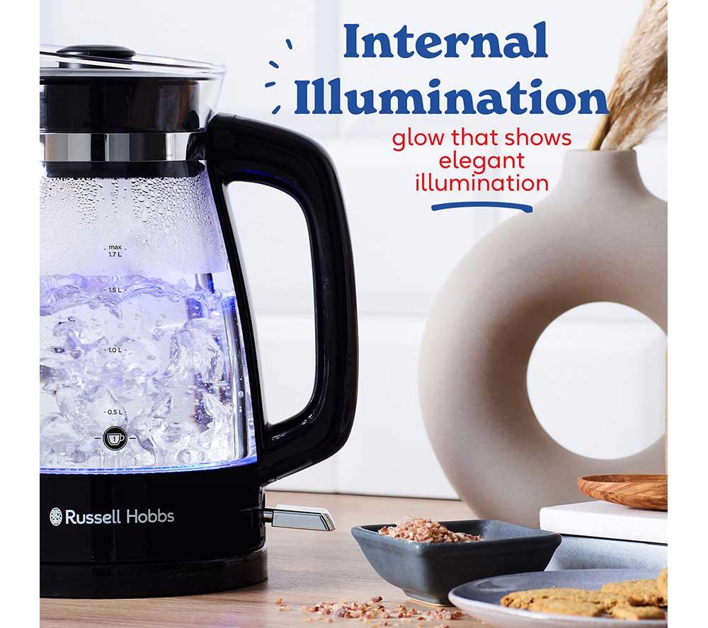 RUSSELL HOBBS Classic 26080 Jug Kettle - Black & Glass image number 5 of 5