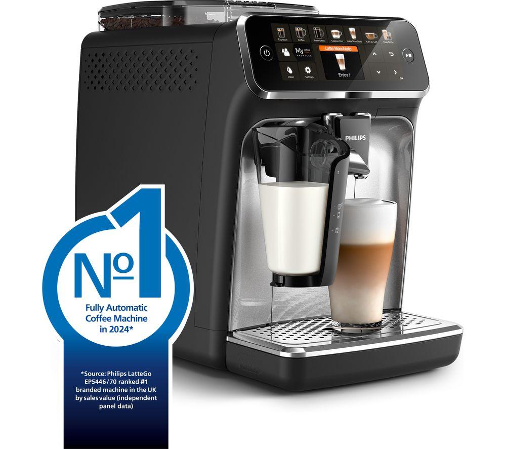 Cafetera Superautomática - Sistema de Leche LatteGo Philips EP5447/94