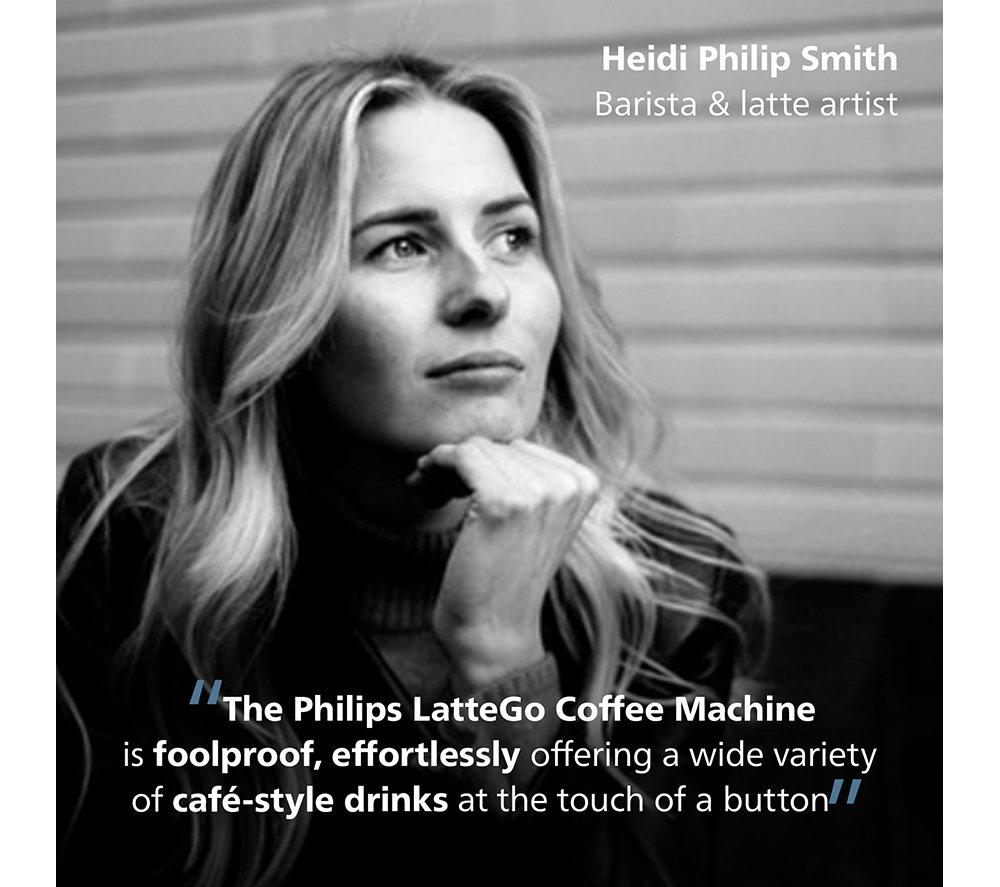 PHILIPS LatteGo EP5446/70 Bean to Cup Coffee Machine - Black image number 4 of 14